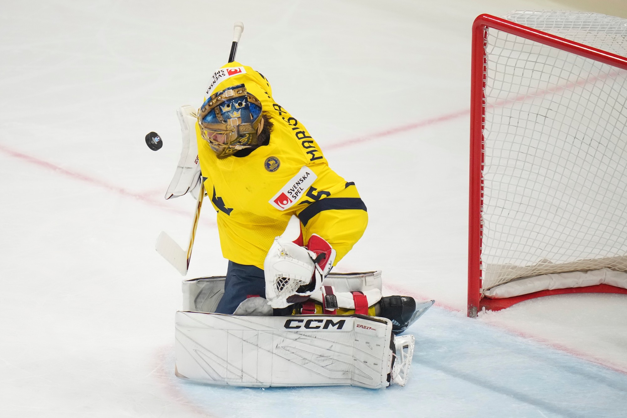 Švédsky brankár Jacob Markstrom.