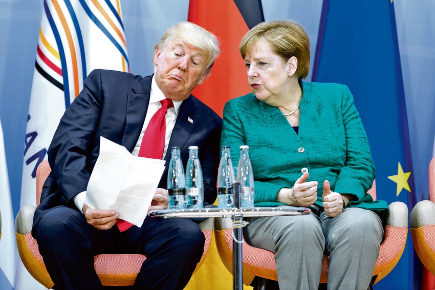 Donald Tramp i Angela Merkel