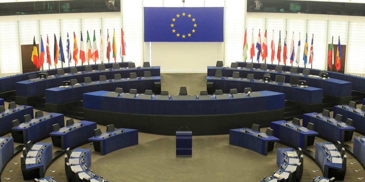 Sala posiedzeń Europarlamentu