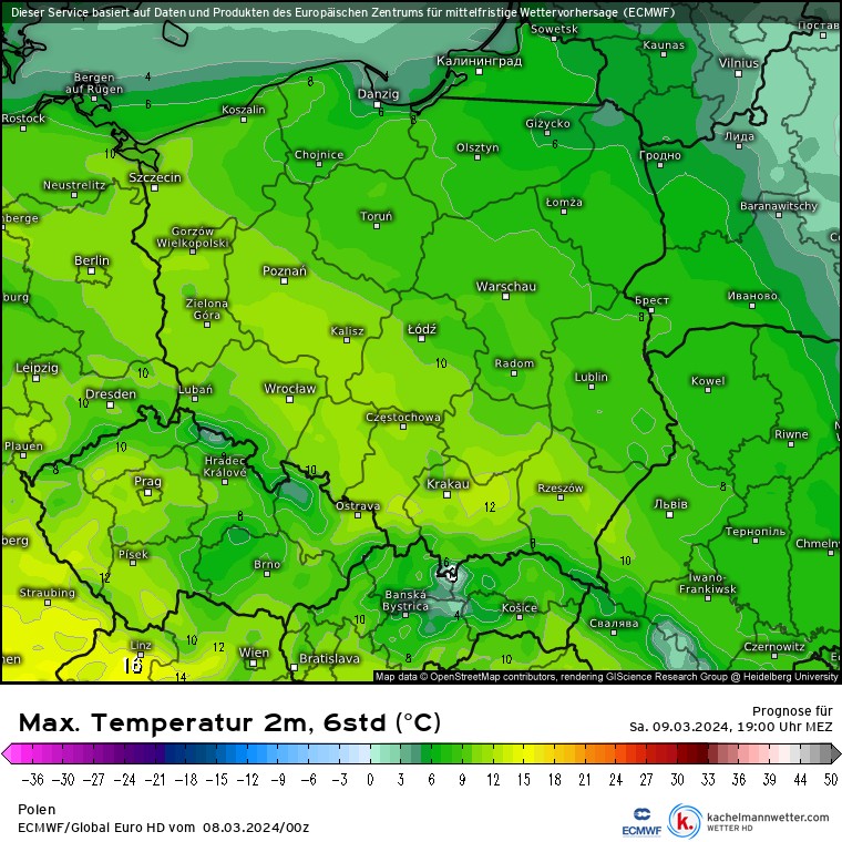 Temperatura wzrośnie i na południu sięgnie 12-13 st. C