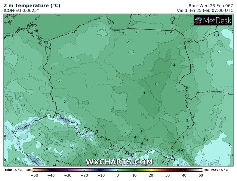 Temperatura na ogół pozostanie dodatnia