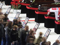 Rosja pożegnała hokeistów Lokomotiwu Jarosław