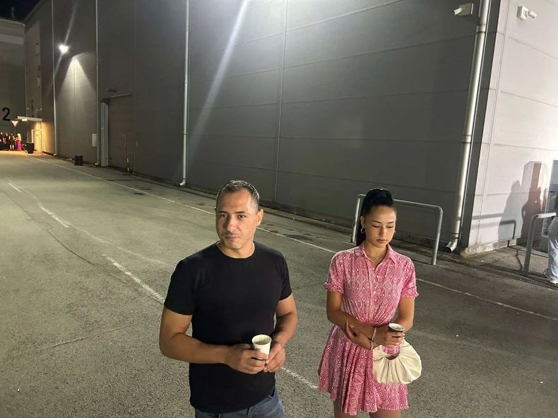 Miki Dudić sa ćerkom Vasilisom