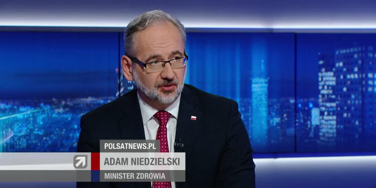 Adam Niedzielski w Polsat News mówił o apogeum czwartej fali koronawirusa.
