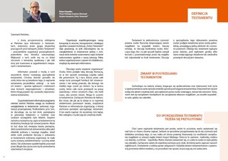 Prawnicy przygotowali informator o testamentach