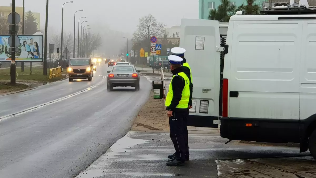 Przejście dla pieszych na oku bydgoskiej drogówki