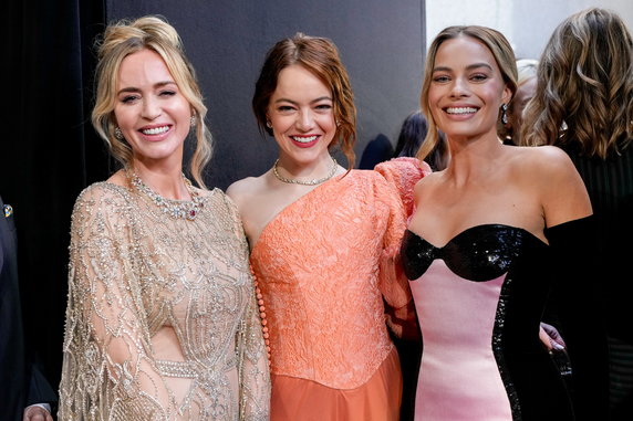 Emily Blunt, Emma Stone i Margot Robbie na gali BAFTA 2024