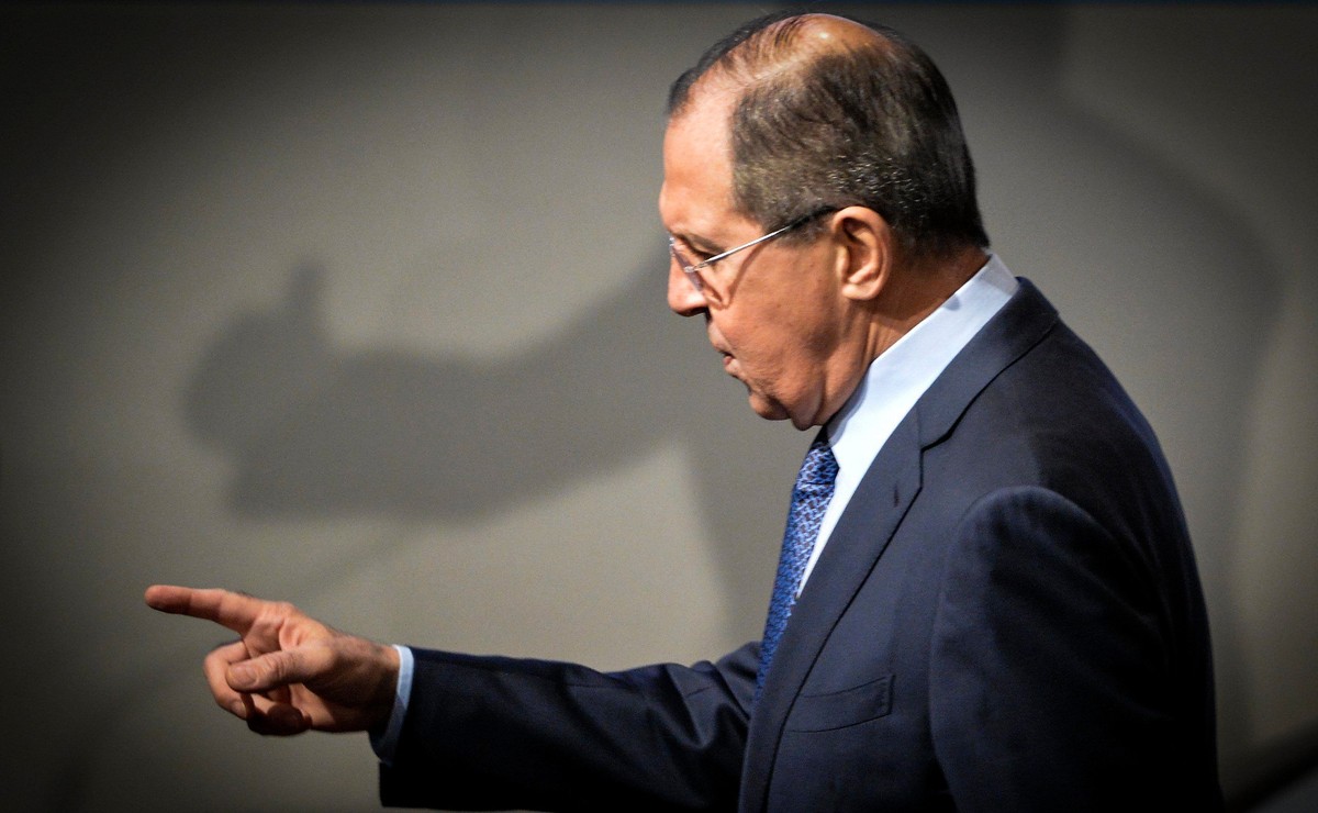 Siergiej Ławrow na konferencji NATO.