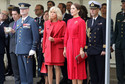 Brigitte Macron i księżna Maria w czerwonych kreacjach na spotkaniu