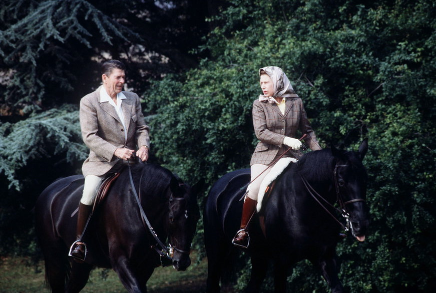Ronald Reagan i Elżbieta II, 1982 r.