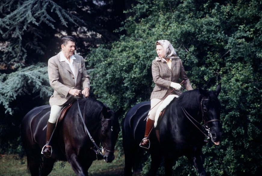 Ronald Reagan i Elżbieta II, 1982 r.