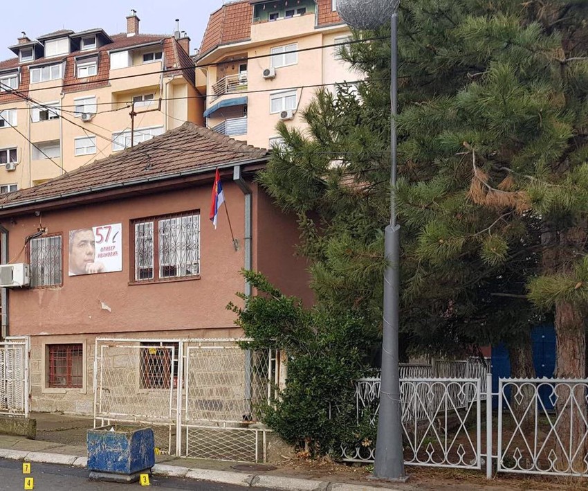 Mesto gde je pucano na Olivera Ivanovića