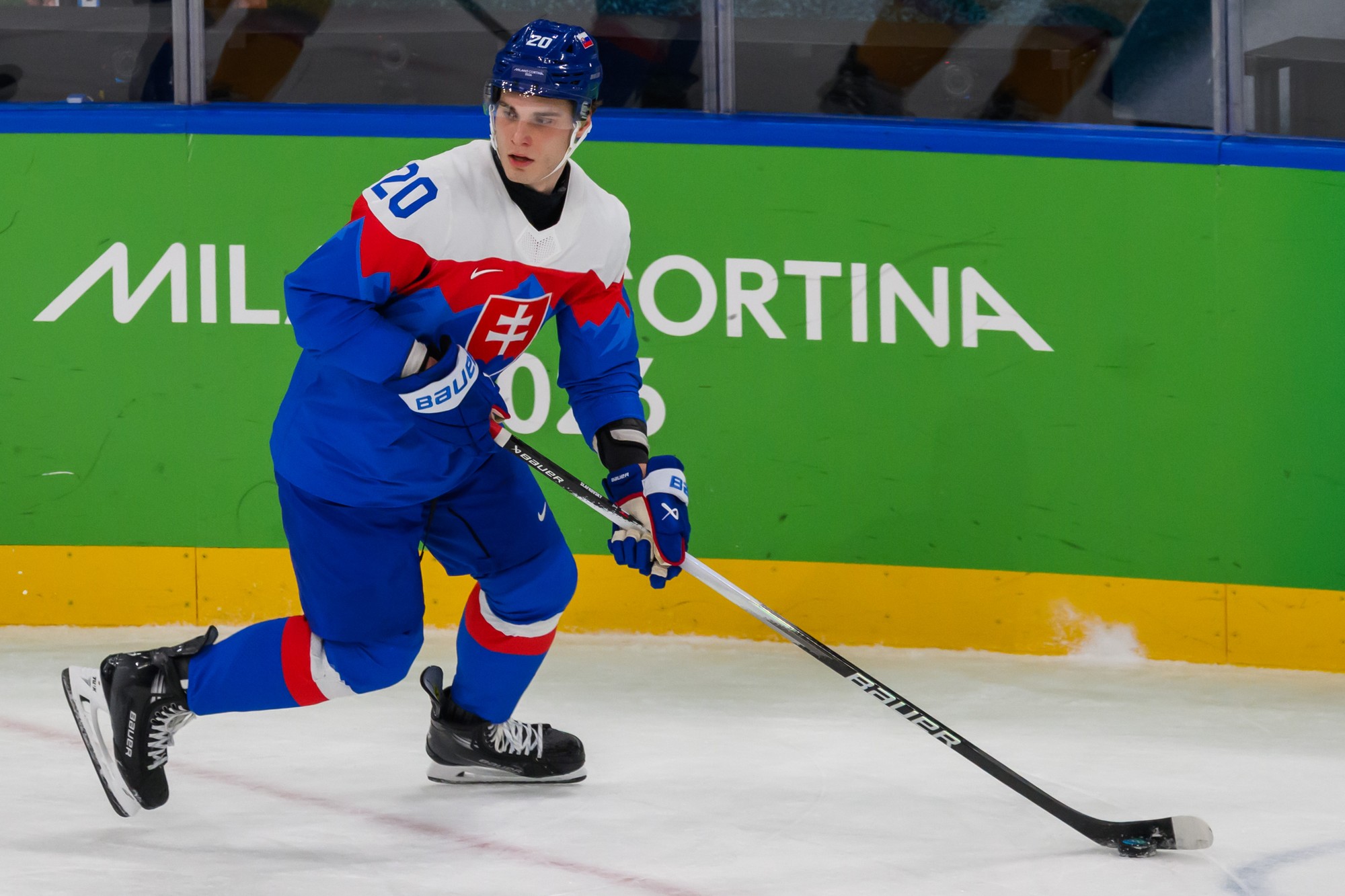 Slovenský hokejista Juraj Slafkovský. 