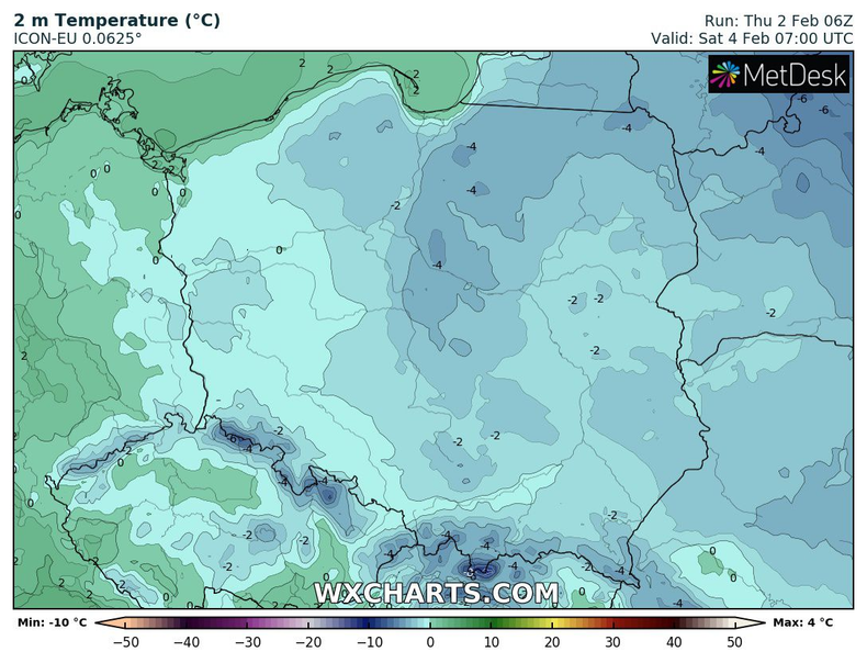 Do rana prawie w całej Polsce zrobi się mroźno