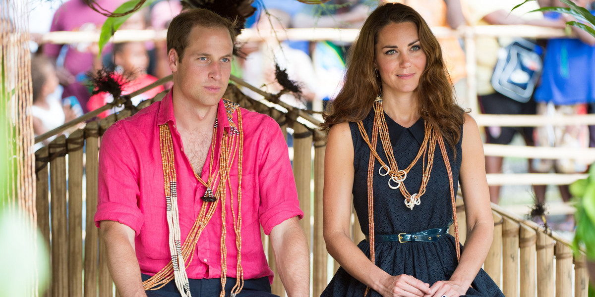 Kate Middleton i Książę William na wyspie  Guadalcanal.