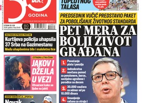 Blic naslovna strana za 30.6.