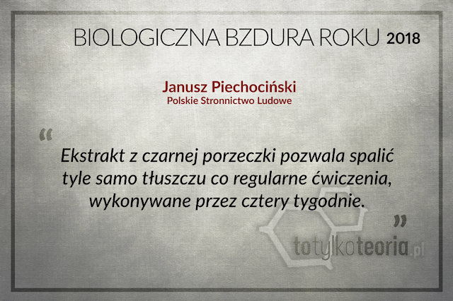 Biologiczna Bzdura Roku 2018