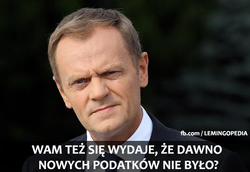 Przemyślenia Fotygi i Tusk tęskniący za podatkami [MEMY]
