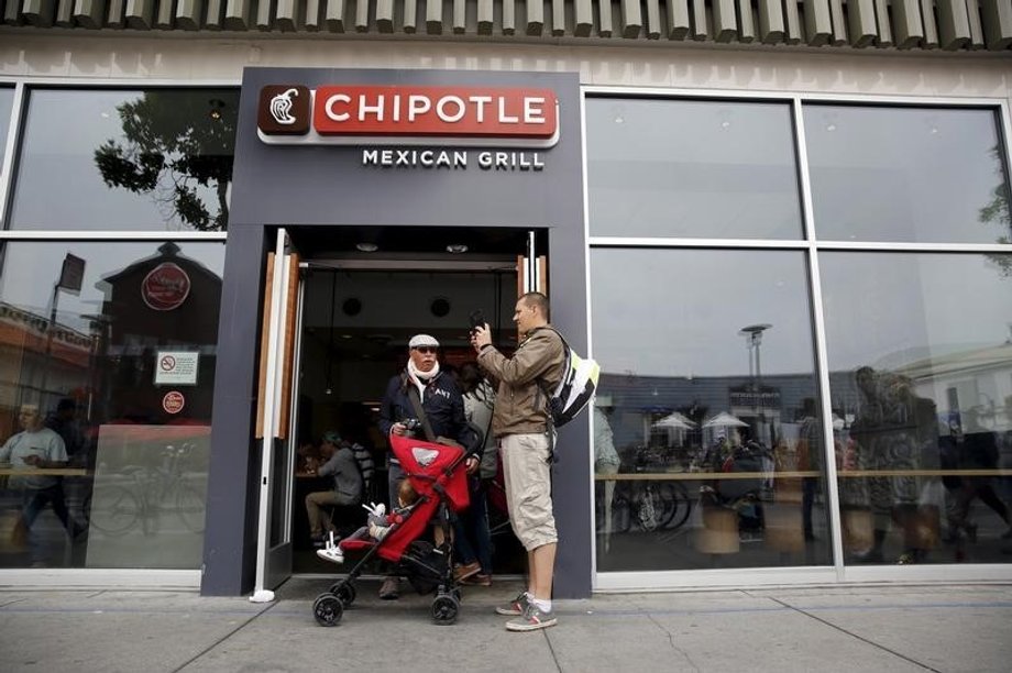 The entrance to a Chipotle Mexican Grill in San Francisco.