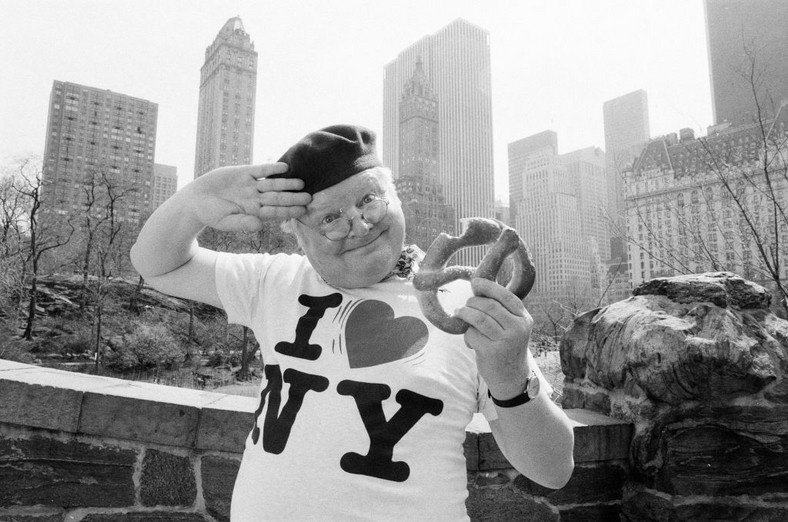 Benny Hill w Nowym Jorku, 1987 r.