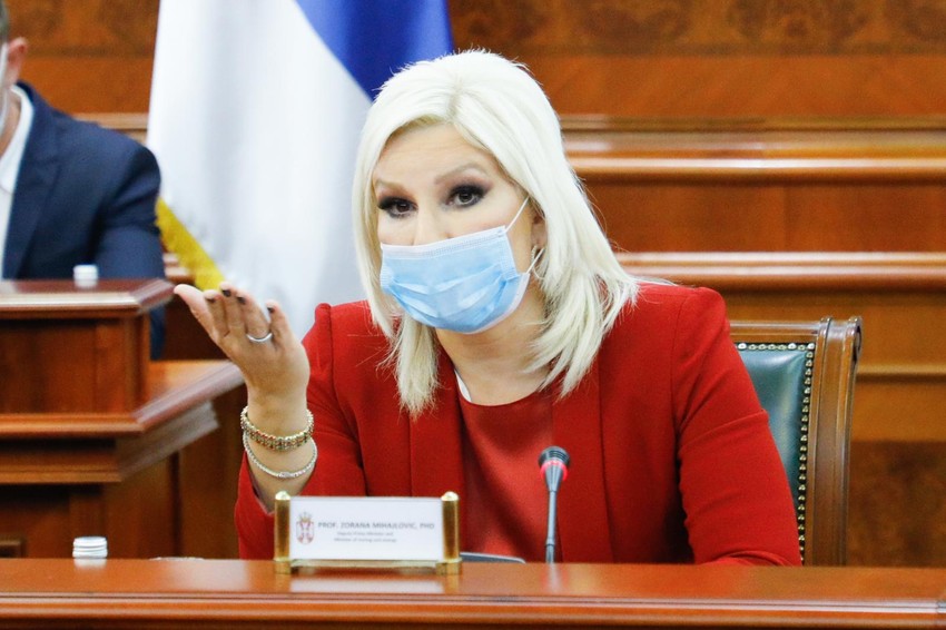 Zorana Mihajlović N aDanašnjem sastankui