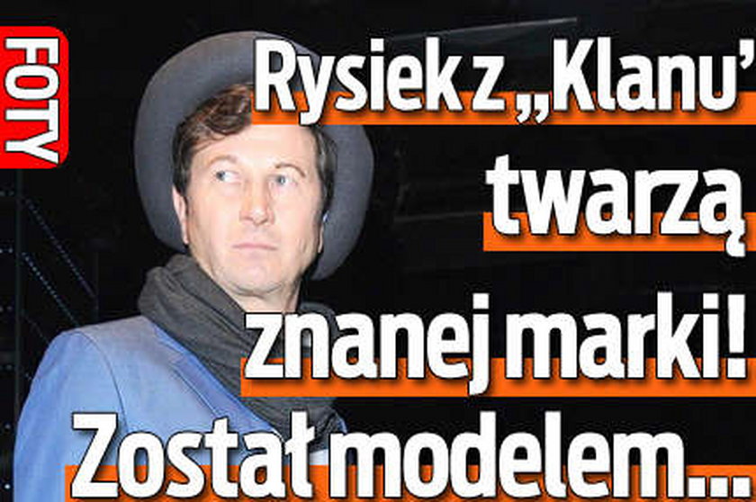 Rysio z "Klanu" twarzą znanej marki. Został modelem. FOTY