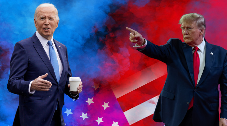 Joe Biden és Donald Trump is össze vissza beszél / Illusztráció: Blikk