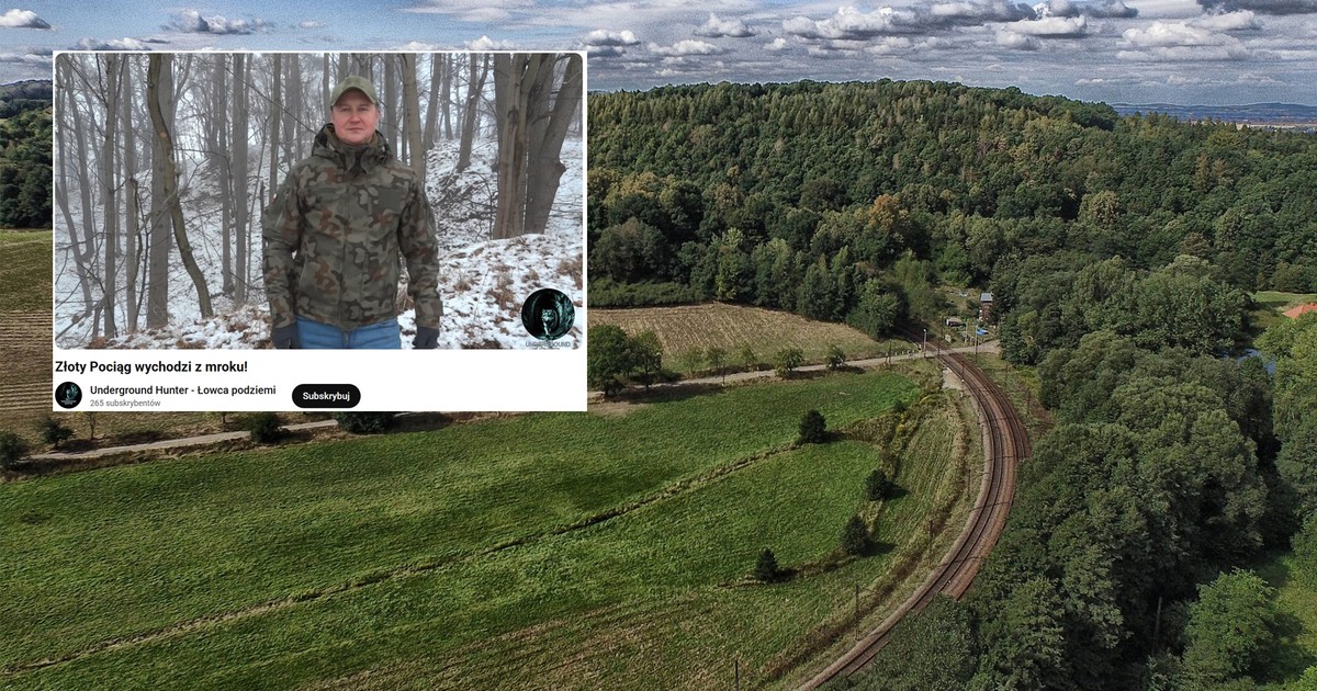 To on ma zamiar odnaleźć legendarny złoty pociąg. "Jestem radiestetą"