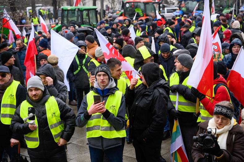 Protesty rolników.