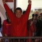 Hugo Chavez świętuje wygrane wybory