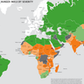 Mapa głodu na świecie. źródło: FAO