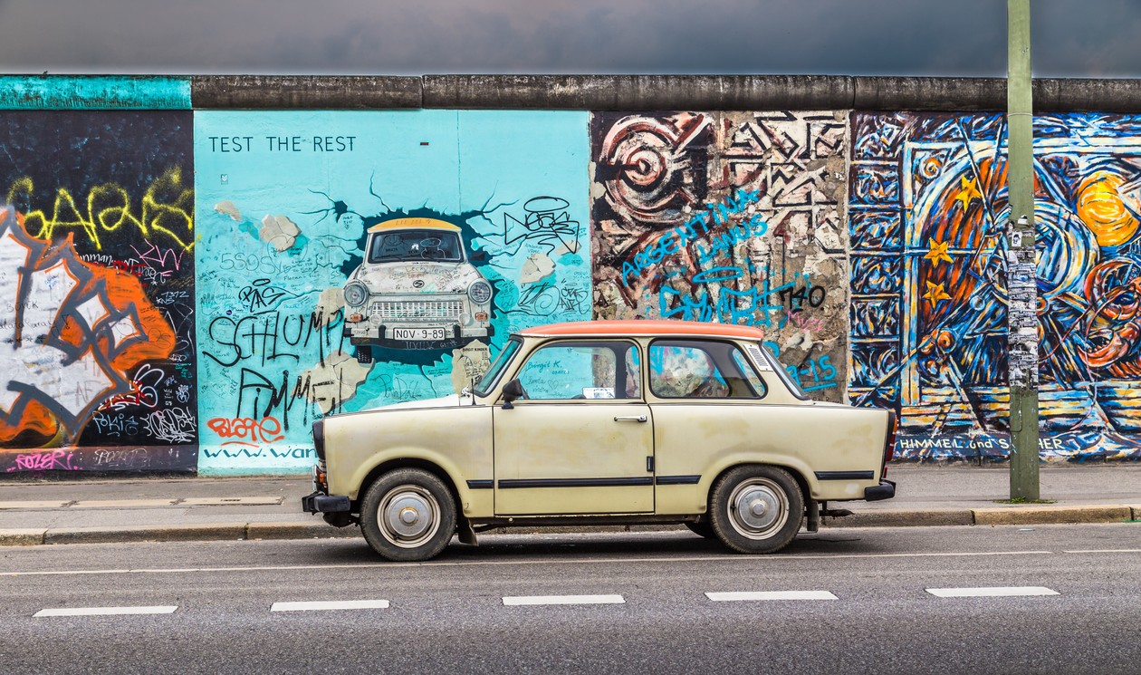 East Side Gallery, czyli stojący do dziś fragment muru berlińskiego