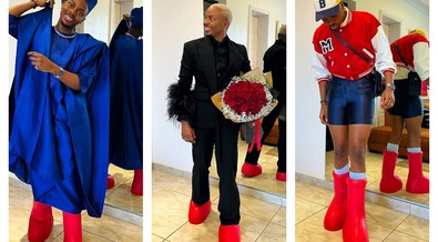 Rating Enioluwa's 9 looks with red mschf boots