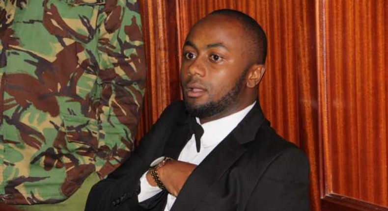 Jowie Irungu dons flashy tuxedo during first hearing of Monica Kimani murder trial