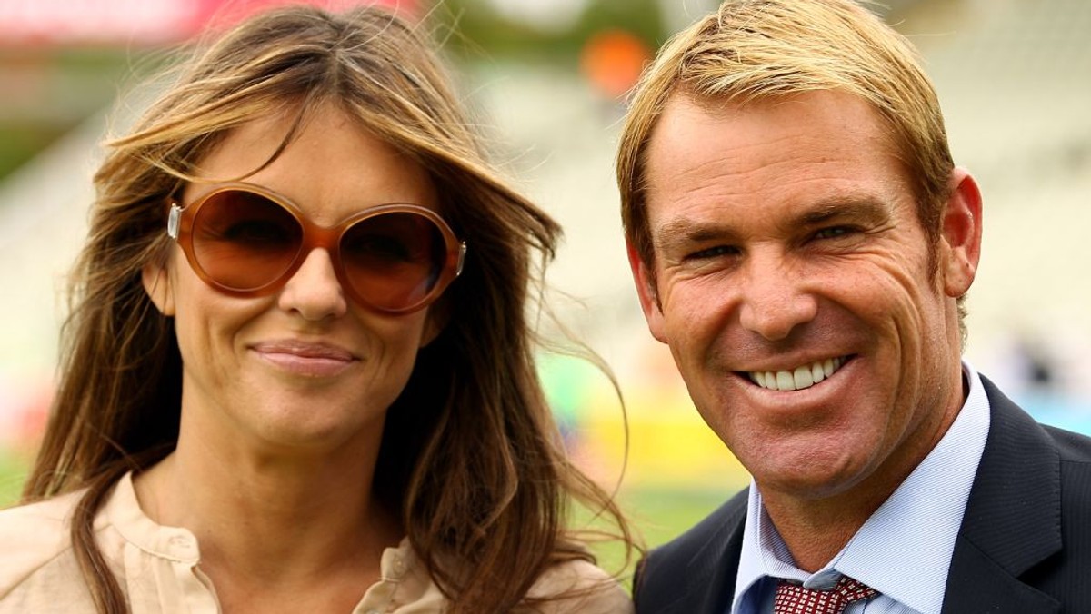 Liz Hurley i Shane Warne