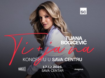 Tijana Bogićević ostvaruje veliki san: Prvi put zakazala koncert u Sava Centru – 17. DECEMBAR 2026.
