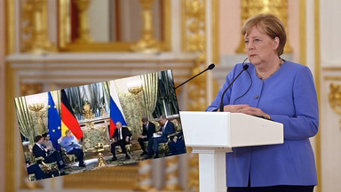 Nieoczekiwany telefon podczas spotkania Merkel z Putinem