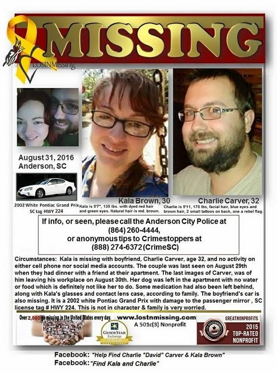 Plakaty z informacją o zaginięciu