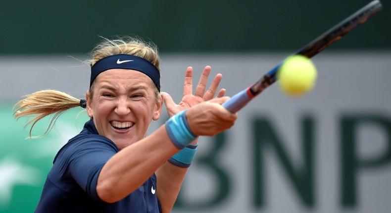 Former world number one Victoria Azarenka in action at the 2016 French Open