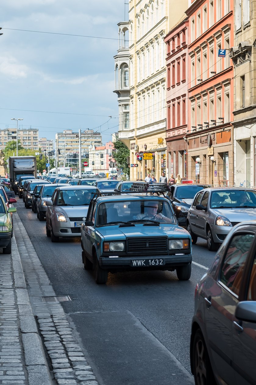 Korek na ul. Ruskiej we Wrocławiu