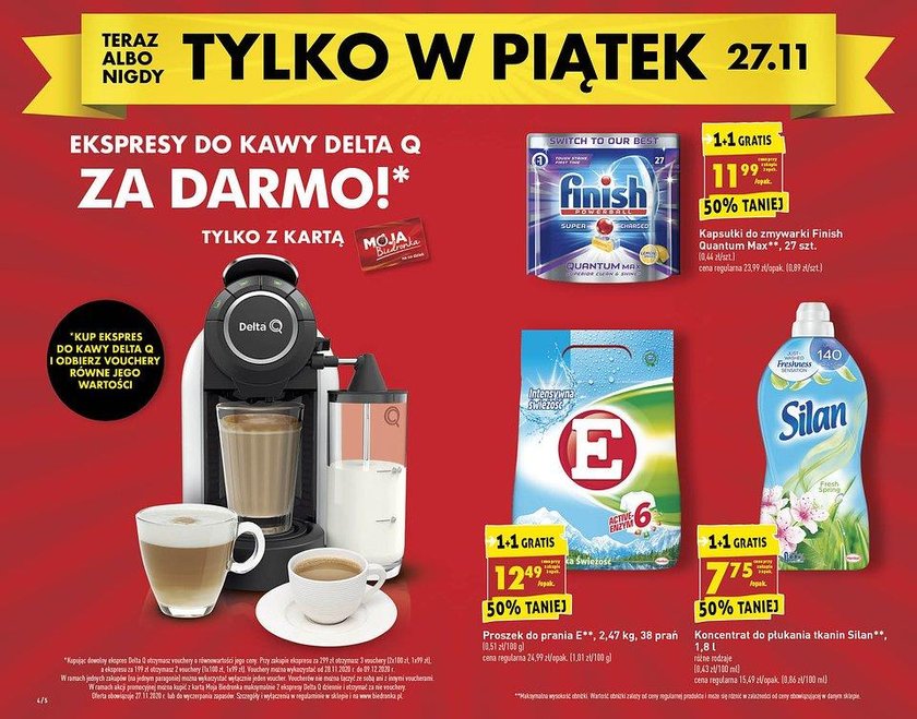 Promocja na ekspres do kawy w Biedronce