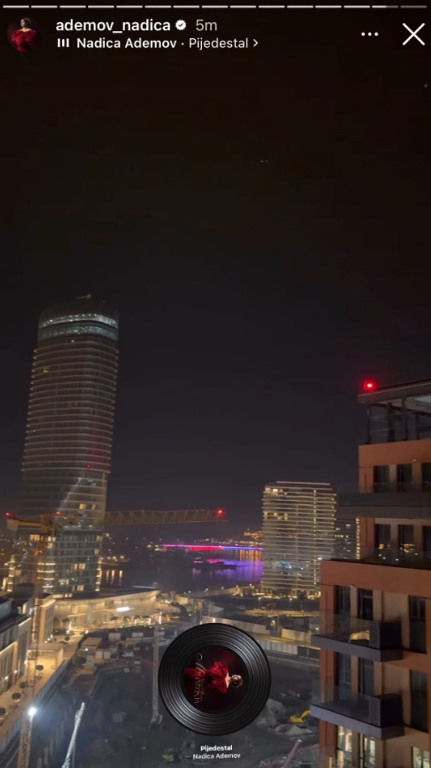 Pogled iz novog stana Nadice Ademoc