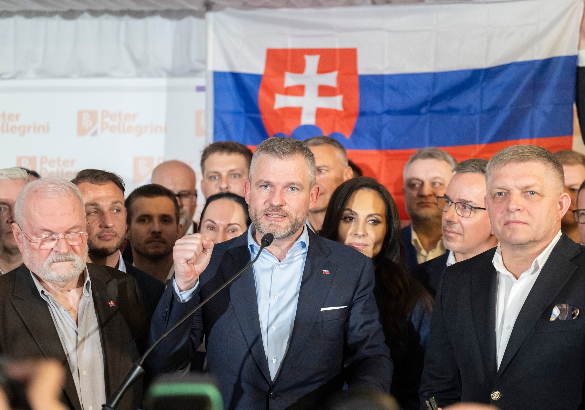 Druhé kolo prezidentských volieb: Peter Pellegrini reaguje na víťazstvo.