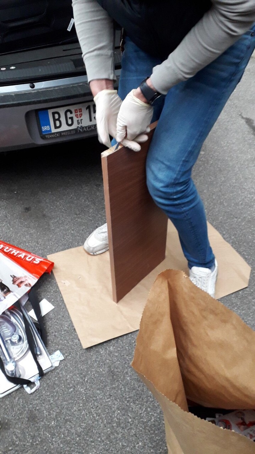 Zaplena droge prilikom hapšenja