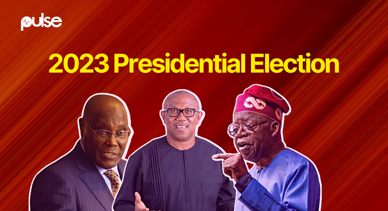 Nigeria's 2023 presidential election is closely-contested by Atiku Abubakar, Peter Obi and Bola Tinubu,