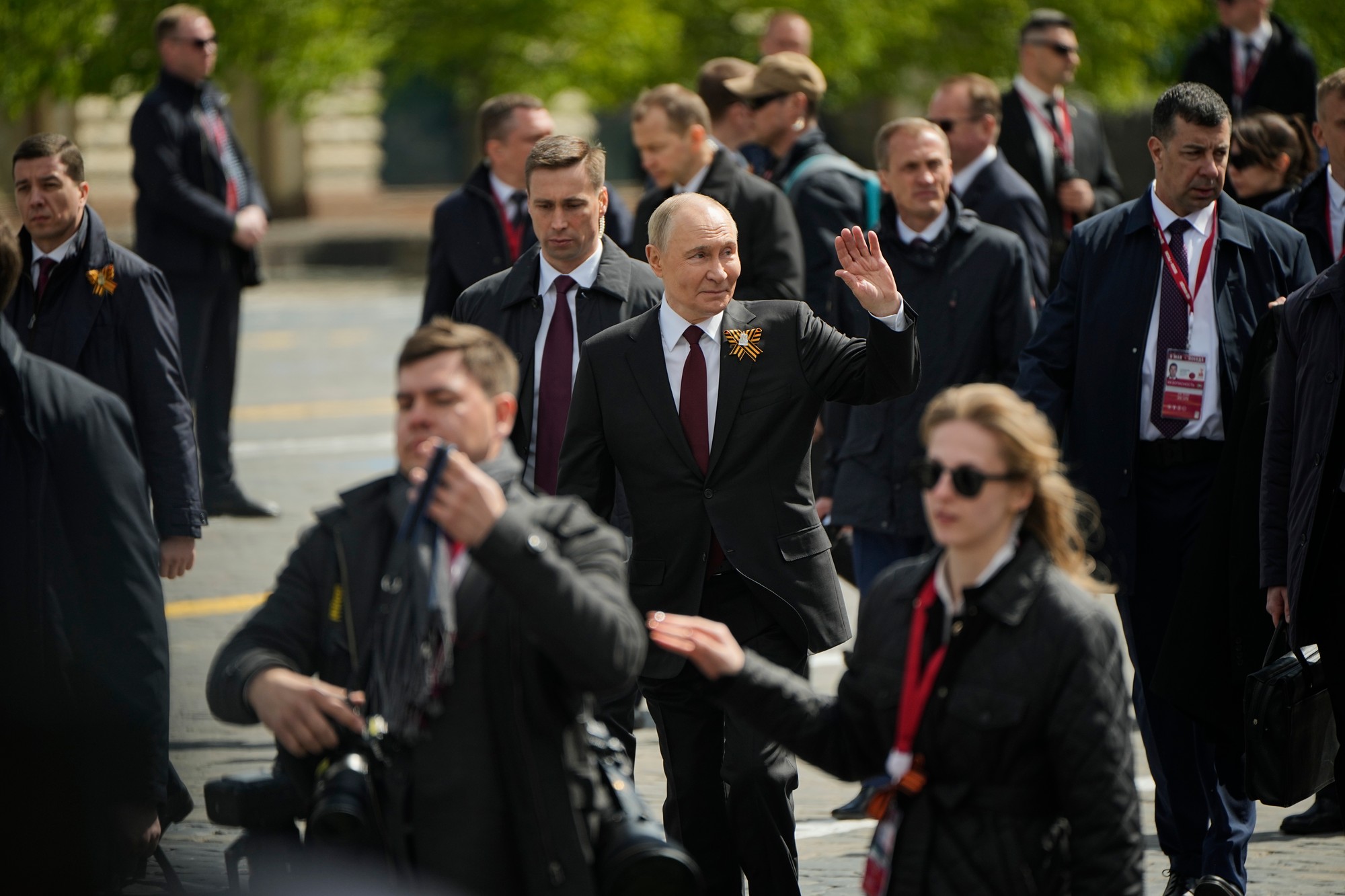 Ruský prezident Vladimir Putin počas osláv víťazstve v 2. svetovej vojny v Moskve.