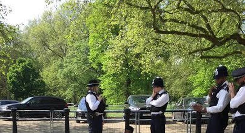 Biafra protester arrested close to Buckingham Palace