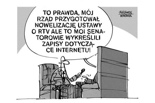 Moj rzad, moi senatorowie ustawa medialna internet krzętowski