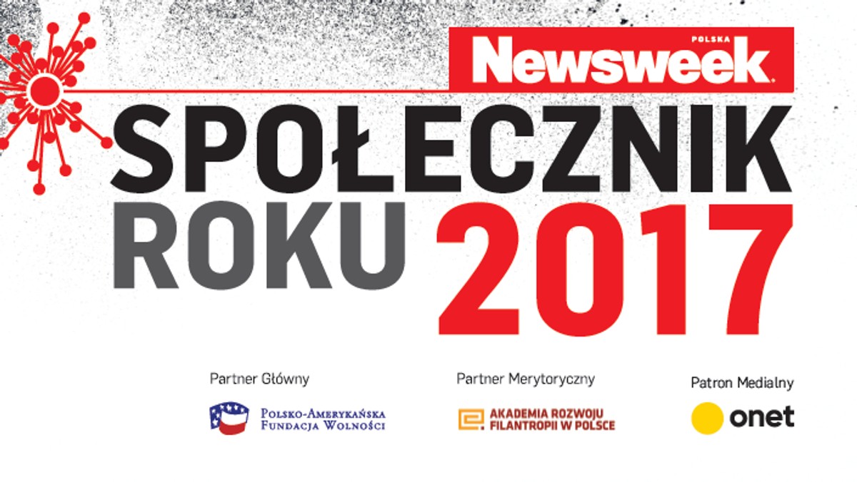 Znasz osobę, która bezinteresownie działa na rzecz innych, aktywnie organizuje pomoc sąsiedzką, udziela się społecznie, wspiera społeczności lokalne, seniorów, dzieci lub walczy o ochronę środowiska? Zgłoś ją do dziewiątej edycji konkursu o tytuł "Społecznika Roku" tygodnika "Newsweek Polska". Termin składania wniosków upływa 30 września 2017 roku.