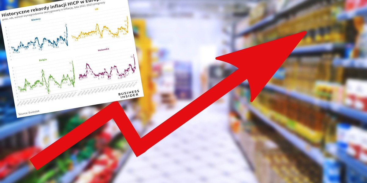 Odkąd Eurostat oblicze wskaźnik harmonizowany inflacji, nigdy jeszcze nie było tak wysokich odczytów. 